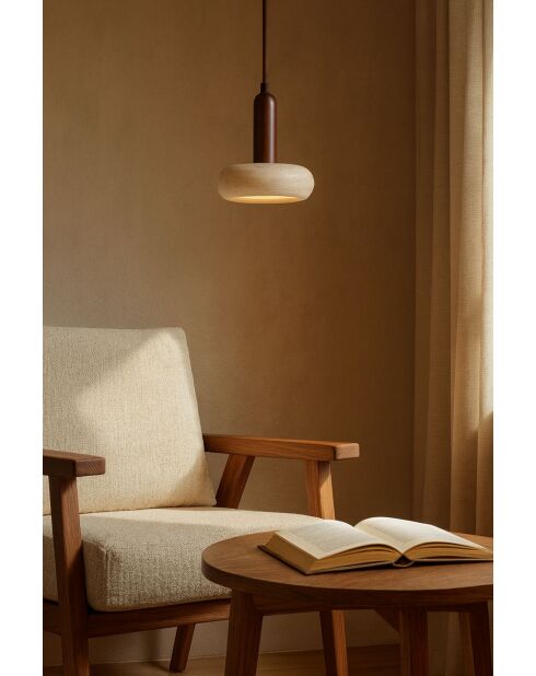 Lustre Ver - Noixbeige noyer - 152x22x16 cm