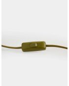 Lampe de table Hasır Sapkalı Traverten marron beige - 48x30x19 cm