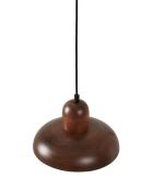 Hauptlüster schwarzer Nussbaum, weiß - 150 x25x19 cm