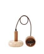 Lustre Chêne vermillon beige chêne - 152x22x16 cm