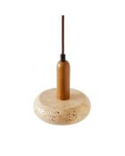 Lustre Chêne vermillon beige chêne - 152x22x16 cm