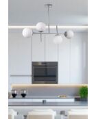 Lustre 8990-1 blanc gris - 65x15 cmx15 cm