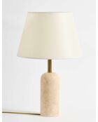 Lampe de table Travertin de Kumas Sapkalı crème beige - 48x30x19 cm