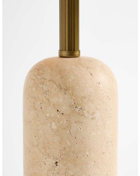 Lampe de table Travertin de Kumas Sapkalı crème beige - 48x30x19 cm