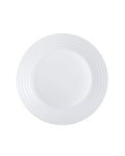 Set mit 6 weißen Desserttellern Harena - D.9 cm