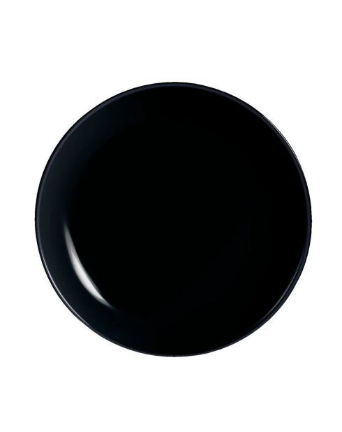 Lot de 6 assiettes dessert Diwali noir - D.19 cm