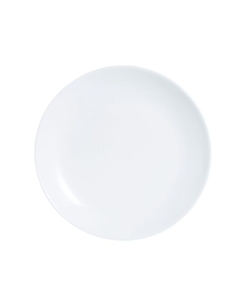 Lot de 6 assiettes dessert Diwali blanc - D.19 cm