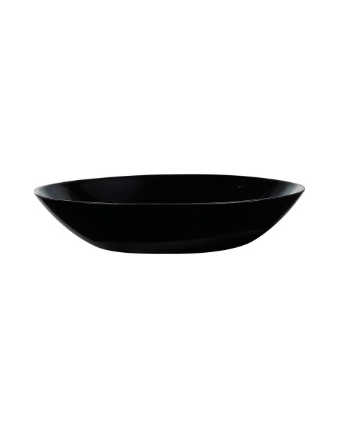 Lot de 6 assiettes creuse Diwali noir - D.20 cm