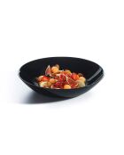 Set mit 6 schwarzen Diwali-Suppentellern - D.20 cm