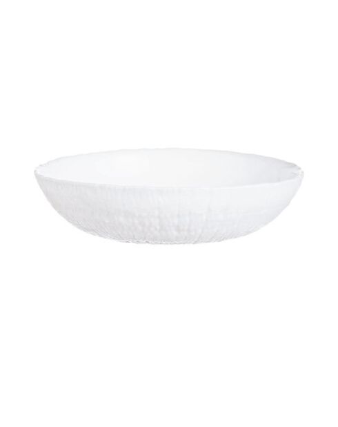 Lot de 6 assiettes creuse Ammonite blanc - D.21 cm