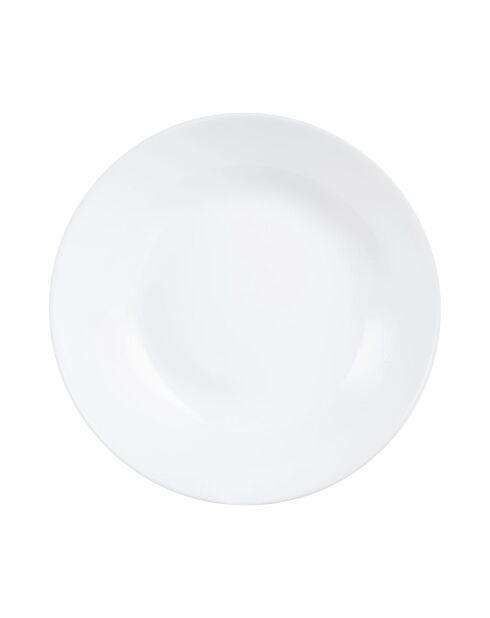 Lot de 6 assiettes creuse Diwali blanc - D.20 cm