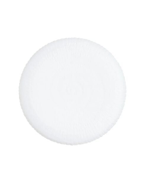 Lot de 6 assiettes Ammonite blanc - D.26 cm