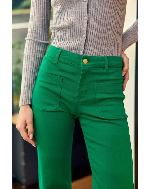 Jeans Sonny in cotone verde
