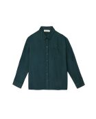 Camicia fluida, taglio dritto CHANICE verde scuro