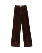 Bruine broek met rechte snit Paola
