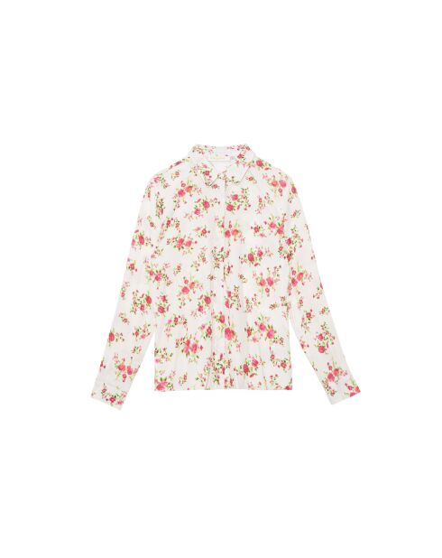 Chemise Cosie vintage blanc/rose