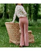 Chemise Cosie vintage blanc/rose