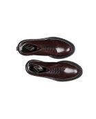 Stivali bassi in pelle bordeaux