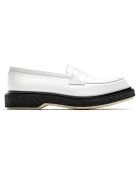 Mocassins en cuir de veau blancs