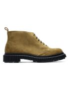 Bottines basses en cuir daim marais