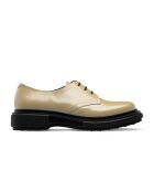 Derbies en cuir sable