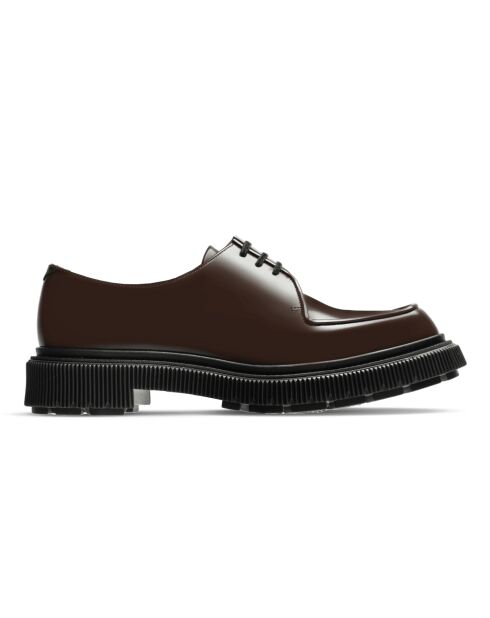 Derbies en cuir brun foncé
