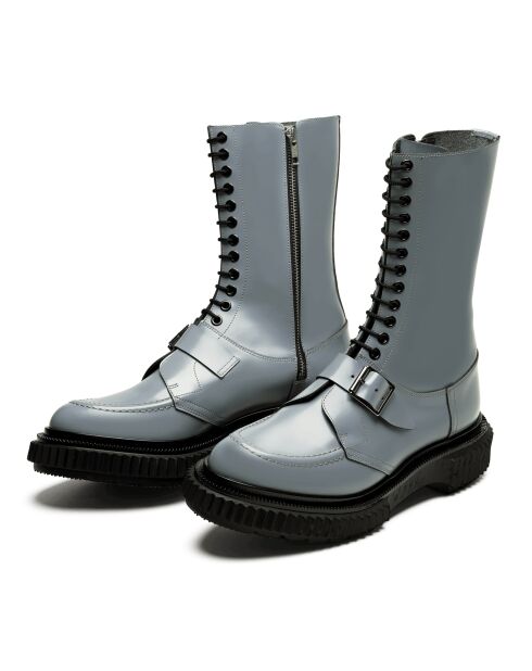 bottes hautes à boucle grises