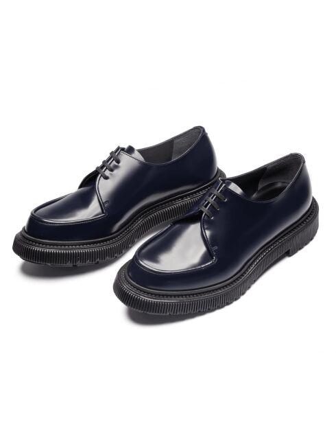 Derbies en cuir nuit