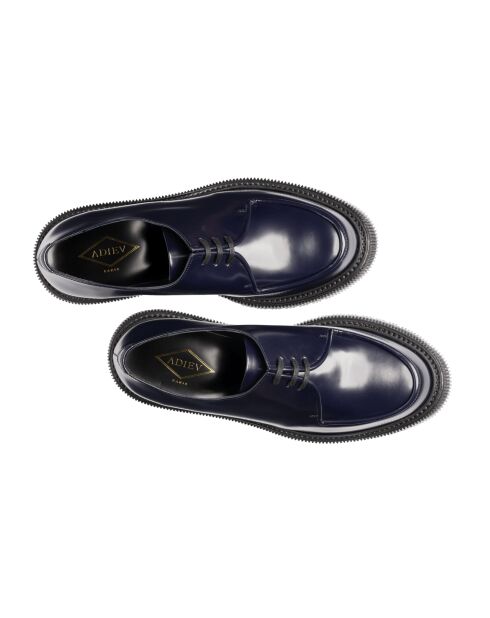 Derbies en cuir nuit