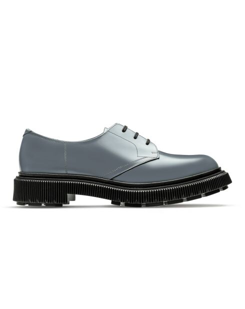 Derbies en cuir gris