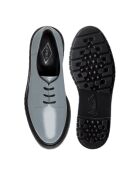 Derbies en cuir gris