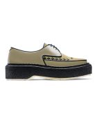Creepers en cuir sable