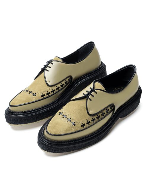 Creepers en cuir sable