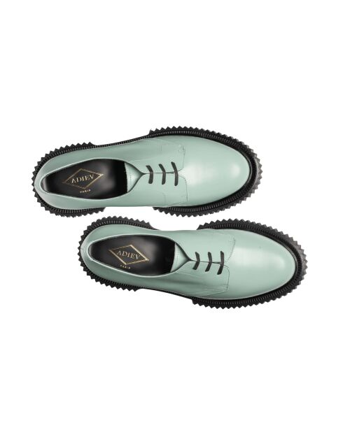 Derbys aus Pistazienleder