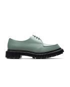 Derby in pelle pistacchio con lacci