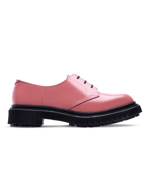 Derbies en cuir roses