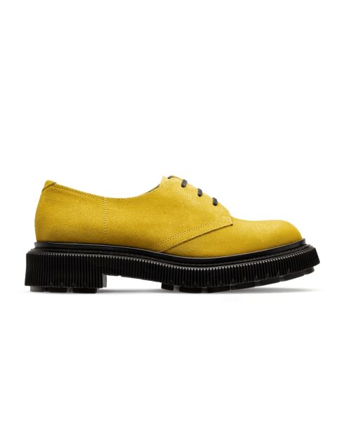 Derbies en cuir jaunes