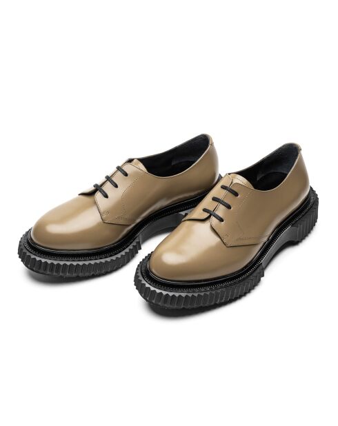 Derbies en cuir cappuccino
