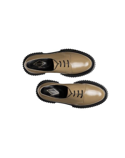 Derbies en cuir cappuccino