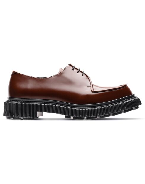 Derbies en cuir de veau marron
