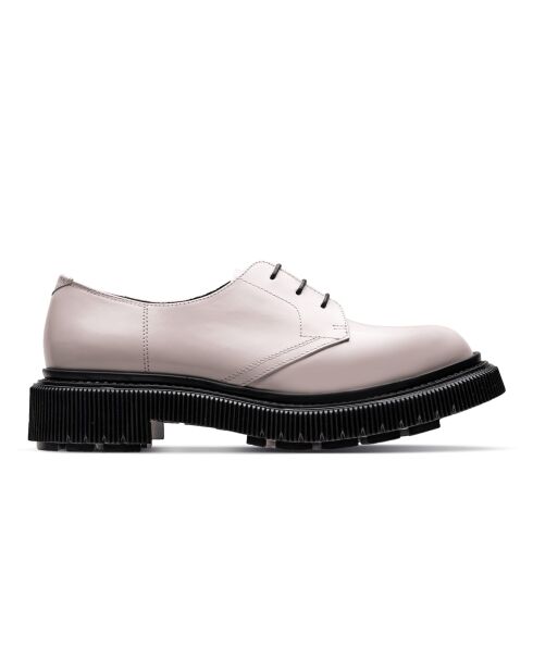 Derbies en cuir rose pâle