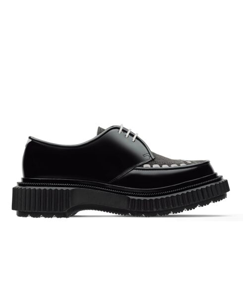 Derbies noir/asphalte/ivoire