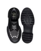 Derbies noir/asphalte/ivoire