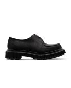 Derbies en cuir à lacets daim noir