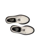 Derbies en cuir à lacets daim ivoire