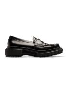 Mocassins en cuir noirs