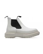 Bottines chelsea en cuir de veau ivoire