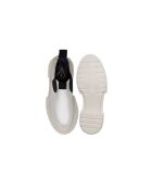 Bottines chelsea en cuir de veau ivoire