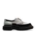 Derbies en cuir gris/noir