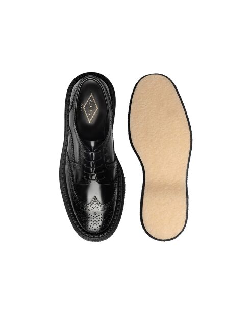 Derbies à lacets en cuir de veau noires